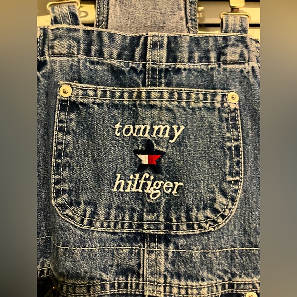 Vintage Tommy Hilfiger Kids Wide Leg Overalls - Picture 2 of 5